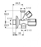 SCHELL - Comfort Rohový ventil kombinovaný, chrom 035700699