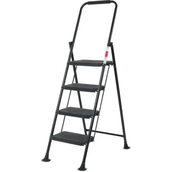 Lamart Eurostep Schůdky 4 stupně 150kg černá / ocel (8590669373550)