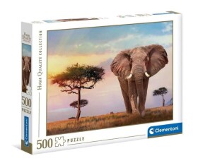 Clementoni Puzzle - Africký západ slunce, 500 dílků - Clementoni