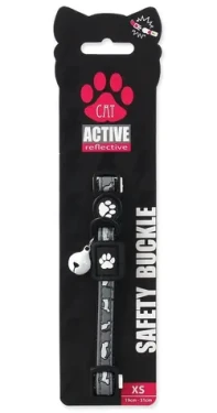 Active Cat Reflective obojek XS černý / Obojek / Reflexní / 1x19-31 cm (0903-90161)