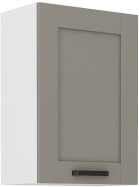 Horní skříňka Luna 50 G-72 1F Barva korpusu: Bílá, Barva dvířek: Clay Grey