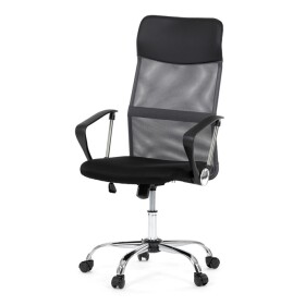 Kancelářská židle, houpací mechanismus, šedá síťovina, KA-E305 GREY