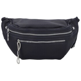 Trendy dámská koženková ledvinka Pentti, tmavě modrá