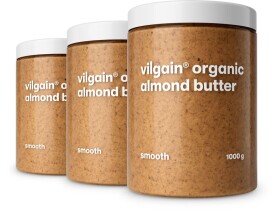 Vilgain Mandlové máslo BIO – 3× jemné mandle 1 000 g