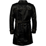 Pánský Kožený Kabát Edwin Rub Off Brixton Černý Velikost: L