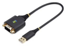 StarTech adaptér USB-A na RS232 DB9 0,3 m černá / Redukce USB na sériový port / FTDI FT232R (1P1FFC-USB-SERIAL)