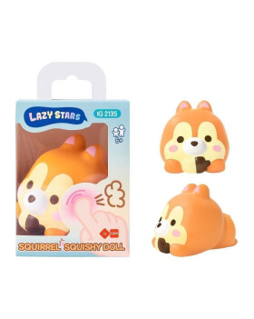 Squishy antistresová postavička Veverka
