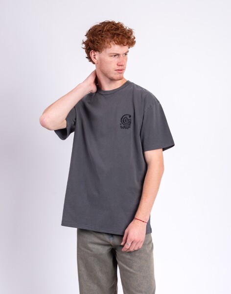 Tričko Carhartt WIP S/S Helix Redux T-Shirt Black garment dyed