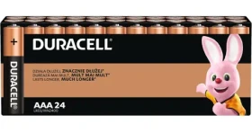 Basic Baterie AAA (LR03) 24 ks / Baterie / Alkalická (Duracell Basic AAA/LR3 BL24)