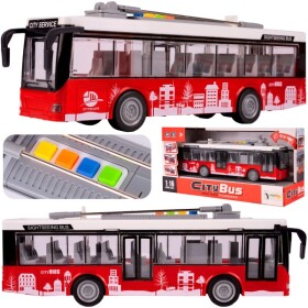 MalPlay Trolejbus interaktivní městský autobus s pohonem 1:16 otevírání dveří