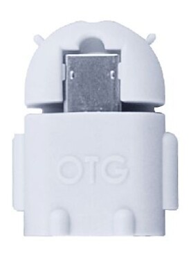Aligator OTG redukce microUSB na USB / bílá (AOTGWT)