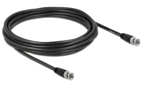 Delock BNC (M) - BNC (M) 5m černá / BNC kabel / 75 Ohm / rovný konektor (80084)