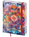 Diář 2026 denní A5 Vario - Kaleidoscope s gumičkou