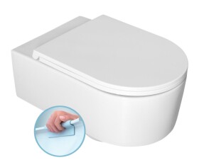 ISVEA - SISTEMA A závěsná WC mísa, Rimless, 36x53,5cm, bílá 10SL02001