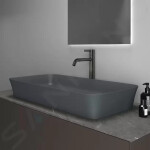 IDEAL STANDARD - Ipalyss Umyvadlo na desku, 800x400 mm, bez přepadu, slate grey E1391V5