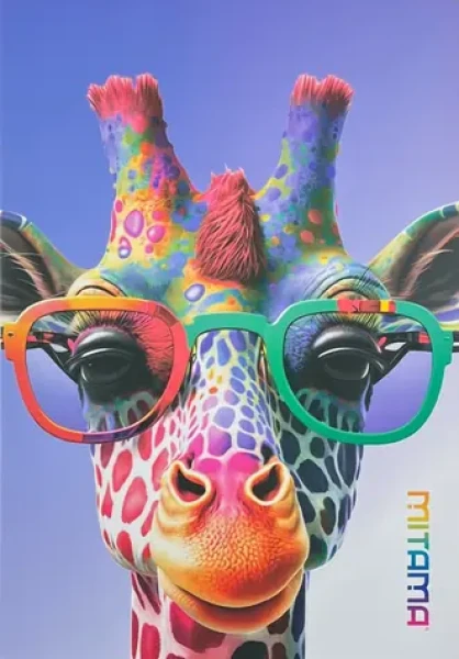 Mitama Animal žirafa linkovaný / Sešit / A4 / 40+2 listů / 80 g/m2 (62733-90103)