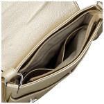 Stylová dámská koženková crossbody kabelka Katia, zlatá