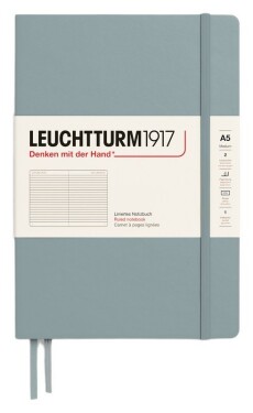 Zápisník Leuchtturm1917 A5 tvrdé desky Dove linkovaný