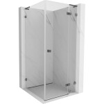 MEXEN/S - Lunar L sprchový kout dveře křídlové pravá 80 x 80, transparent, grafit kartáčovaná 834L-080-080-66-00-P