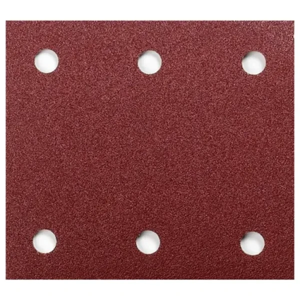 Makita P-33087 / Brusný papír na dřevo kov kámen / suchý zip / Zrnitost 40 / Rozměry 114x102 mm / děrovaný / 10 ks (P-33087)