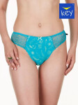 Dámské kalhotky Key LPH 931 A22 A'2 grafitově tyrkysová S