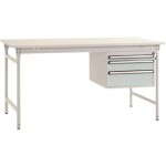 Manuflex LD1113.6011 ESD ESD pracovní stůl UNIDESK s kaučuk deska, rezedově zelená RAL 6011, Šxhxv = 2000 x 800 x 720-73