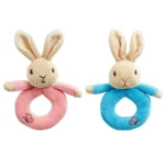 Rainbow Plyšové chrastítko králíček Petr Flopsy 1 ks růžové