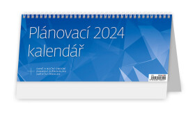 Stolní kalendář 2024 Plánovací MODRÝ