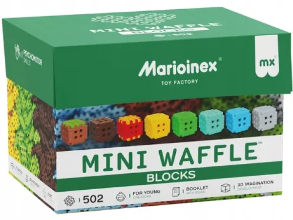 MARIOINEX Stavebnice Waffle Mini Blocks