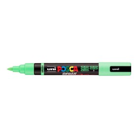 Uni Posca PC-5BR světle zelená 5, štětcový hrot 1-4 mm