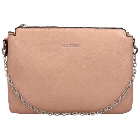 Stylová dámská koženková crossbody kabelka Ebba, starorůžová