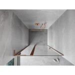 MEXEN/S - Mist L sprchové dveře křídlové 95, transparent, měď kartáčovaná 8A4L-095-000-65-00