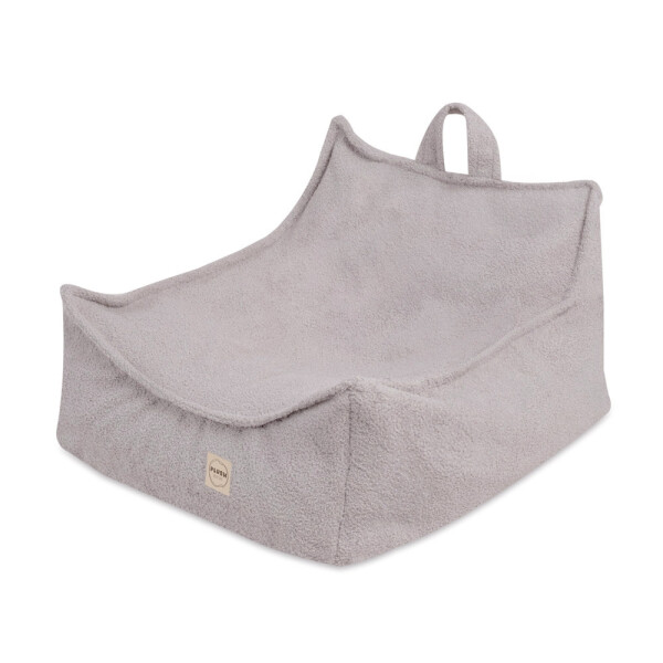 PLUSH NEST PLUSH NEST Dětské čtvercové křesílko Puffy 77 × 67 × 50 cm Beránek šedé