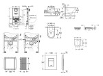 GROHE - Rapid SLX Set předstěnové instalace, klozetu, sedátka SoftClose a tlačítka Skate Cosmopolitan, matný chrom SANI11BB2111