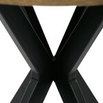 Kulatý jídelní stůl 80x80cm, mdf, old wood, HT-F4108 OLW