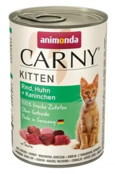 Animonda Carny Kitten hovězí, kuře, králík / Konzerva pro koťata / 400 g (A83713)