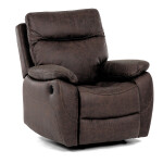 TV a relaxační křeslo s elektrickým ovládáním, potah hnědá látka v dekoru vintage, 1 motor 240V
