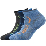 VOXX Ponožky dětské krátké slabé REXÍK 01 bavlněné MIX CHLAPECKÉ (3 páry) 25-29 113637