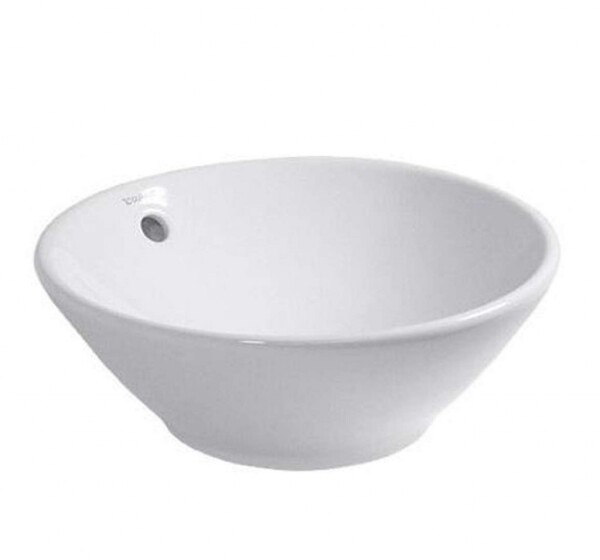 DURAVIT - Bacino Umyvadlo na desku, průměr 42 cm, s přepadem, bílá 0325420000