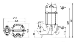 Kalové čerpadlo HCP BF‐04UNF 230V s plovákem