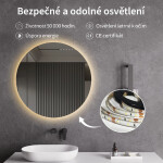 CERANO - Koupelnové LED zrcadlo Nome - Ø 80 CER-476726