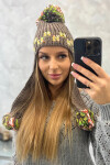 Dámské ušanky Nadia K321 cappuccino UNI