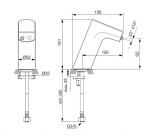 IDEAL STANDARD - Intelliflow Elektronický umyvadlový ventil, bateriové napájení, Black Onyx A7859B3