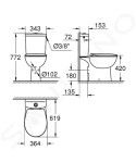 GROHE - Bau Ceramic WC kombi set s nádržkou a sedátkem softclose, alpská bílá 39347000