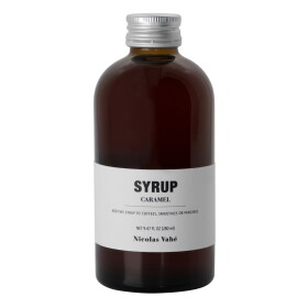 Nicolas Vahé Sirup Caramel 280 ml, hnědá barva, sklo