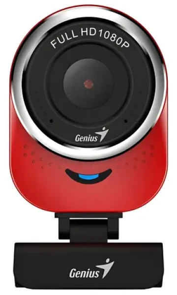 Genius QCam 6000 červená / Web kamera / 1920x1080 / USB 2.0 / mikrofon (32200002408)