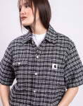 Carhartt WIP W' S/S Michigan Shirt Kander Check, Black XS