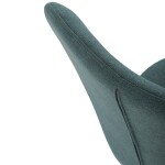 Židle jídelní, modrá látka, nohy černý kov