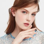 Vánoční stříbrné náušnice Rudolph Blue - stříbro 925/1000, Modrá