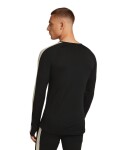 ICEBREAKER Mens 200 Oasis+ LS Crewe, Black/Jet Hthr/Undyed/Cb (vzorek) velikost: M